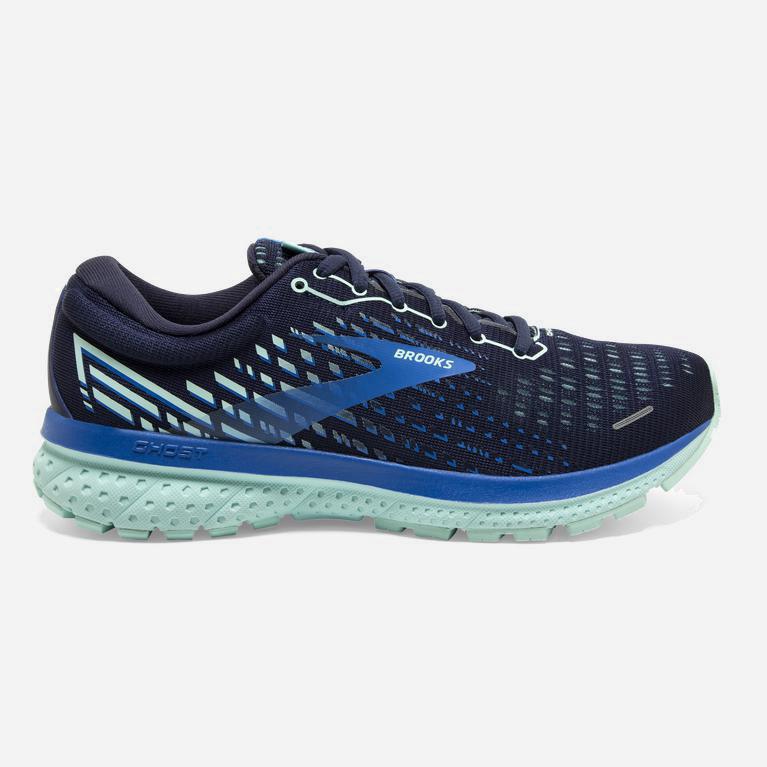 Brooks Ghost 13 Womens Road Running Shoes Ireland Peacoat/Blue Tint/Strong Blue (NQUT-56197)